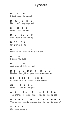 Symbolic Piano letter notes by Death - Arr.Bradfred Copsweet