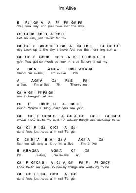 Im Alive Piano letter notes by Helloween - Arr.Croftsgreg