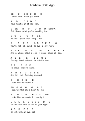 A Whole Child Ago पियानो पत्र नोट्स द्वारा Biffy Clyro - Arr.Dulshall