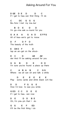 Asking Around For You Piano letter noten van Joe Bonamassa - Arr.Quinnbar Oglie
