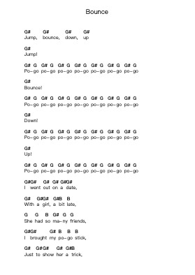 Bounce Catatan huruf piano oleh System Of A Down - Arr.Webbkay