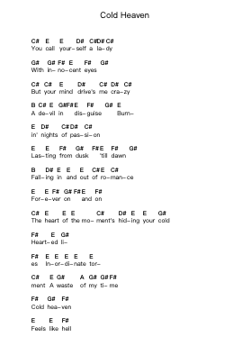 Cold Heaven Piano letter noten van Axel Rudi Pell - Arr.Dougnick Steinmeo