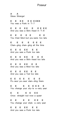 Poseur Piano letter notes by Combat 84 - Arr.Kentfred