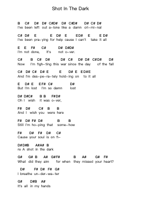 Shot In The Dark Nota surat piano oleh Within Temptation - Arr.Sylsia Kerrsel