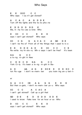 Who Says Ghi chú đàn piano bởi John Mayer - Arr.Thadean Chilridge