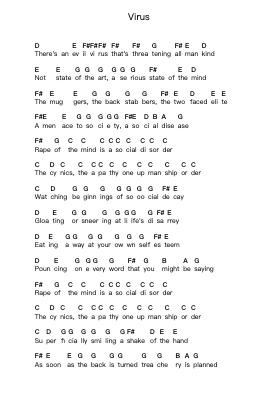 Virus Piano letter noten van Iron Maiden - Arr.Peay