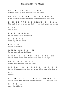 Meeting Of The Minds Piano letter noten van Bad Religion - Arr.Odefred