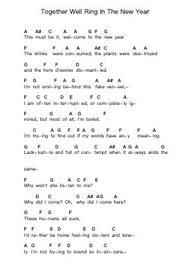 Together Well Ring In The New Year Nota surat piano oleh Motion City Soundtrack - Arr.Huxclair