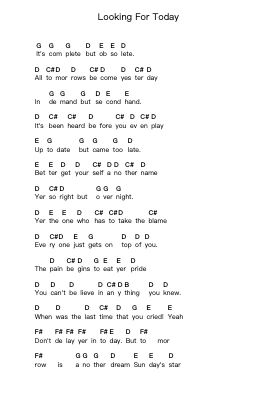 Looking For Today Ghi chú đàn piano bởi Black Sabbath - Arr.Maglius
