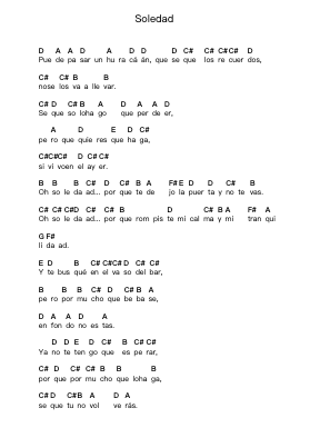 Soledad Piano letter notes by Agus Gamino - Arr.Ldad Jeanvan