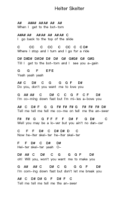 Helter Skelter ピアノの音符 by The Beatles - Arr.Sainsgen Junebrowne