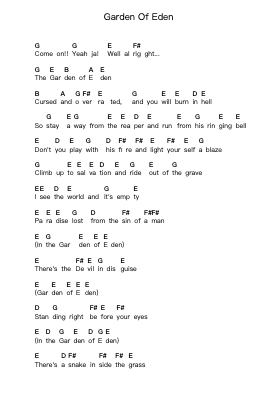 Garden Of Eden โน้ตตัวอักษรเปียโนโดย Impellitteri - Arr.Holtbelle