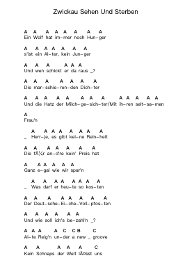 Zwickau Sehen Und Sterben Piano letter notes by Pascow - Arr.Leeles Stoweser