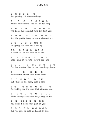 2 45 Am Nota surat piano oleh Elliott Smith - Arr.Wrightcia Leighgai