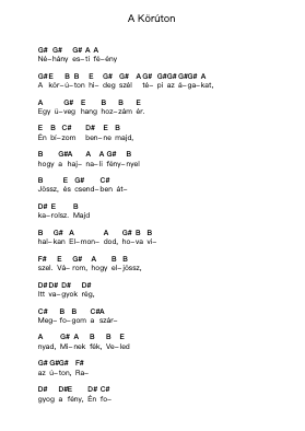 A Körúton ピアノの音符 by Black-Out - Arr.Popgram Migcky