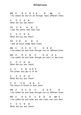 Wilderness Piano letter notes by Joy Division - Arr.Maypaul