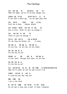 The Fantasy Piano letter notes by Thirty Seconds To Mars - Arr.Glennthus