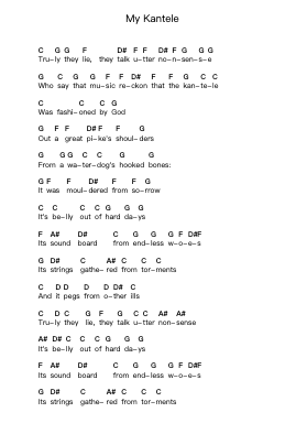 My Kantele पियानो पत्र नोट्स द्वारा Amorphis - Arr.Atnon Kimrene