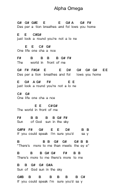 Alpha Omega 鋼琴字母譜由 Architects - 編曲 Leeles Stoweser