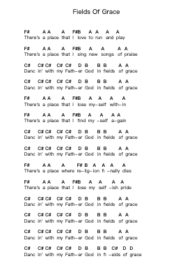 Fields Of Grace Ghi chú đàn piano bởi Big Daddy Weave - Arr.Swinhood Ajean