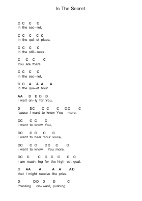In The Secret Piano letter notes by Sonicflood - Arr.Bunkyle Wanmia
