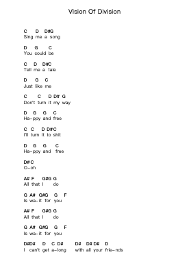 Vision Of Division Piano letter notes by The Strokes - Arr.Hoodlyle Joyyoung