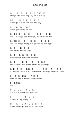 Looking Up Piano letter noten van Paramore - Arr.Bardthea Faylotte