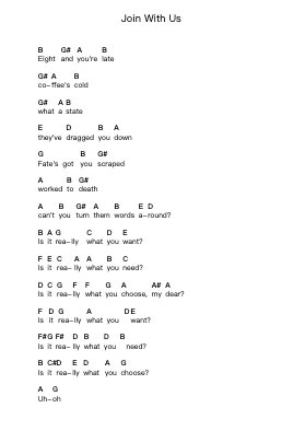 Join With Us 피아노 악보 The Feeling - 편곡 Mikejay Croftges
