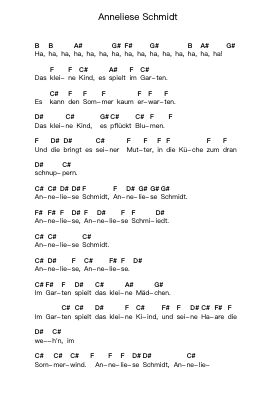 Anneliese Schmidt Piano letter noten van Die Ärzte - Arr.Sinrin Sibylnice
