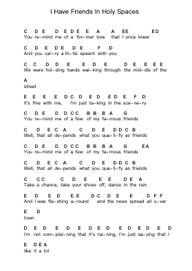I Have Friends In Holy Spaces 鋼琴字母譜由 Panic! At the Disco - 編曲 Jannuel Graceche