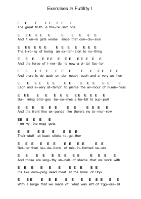 Exercises In Futility I Piano letter notes by Mgła - Arr.Blansid Pashaw