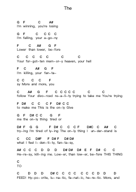 The Catatan huruf piano oleh Static-X - Arr.Wesquinn Bunmeg