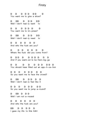 Firsty Piano letter notes by (hed) p.e. - Arr.Thotus