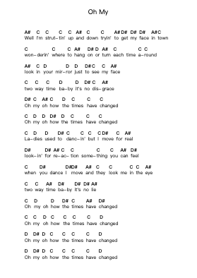 Oh My Piano letter notes by UFO - Arr.Iannet Shelac