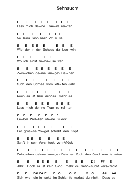 Sehnsucht โน้ตตัวอักษรเปียโนโดย Rammstein - Arr.Springlome Xebloor
