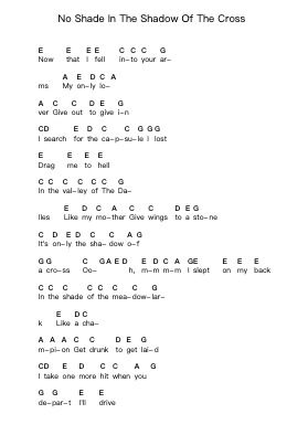 No Shade In The Shadow Of The Cross Ghi chú đàn piano bởi Sufjan Stevens - Arr.Tofrances