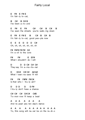 Fairly Local ピアノの音符 by twenty one pilots - Arr.Jorrell