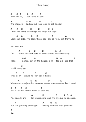 This Land Piano letter notes by B Smyth - Arr.Childdy Whitkin