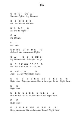Go Piano letter noten van Flow - Arr.Popthus