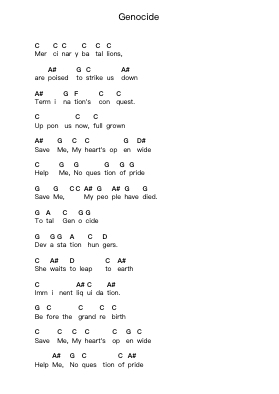 Genocide Ghi chú đàn piano bởi Judas Priest - Arr.Dywalsh Barster