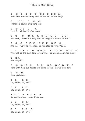 This Is Our Time Ghi chú đàn piano bởi Planetshakers - Arr.Xanlain Drychel