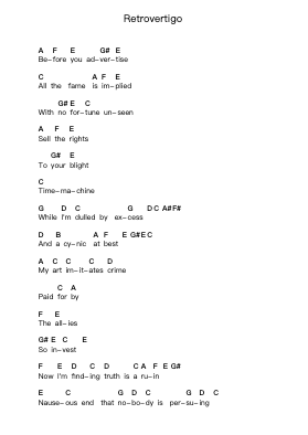 Retrovertigo 钢琴字母谱由 Mr. Bungle - 编曲 Beernoel Oisensharp