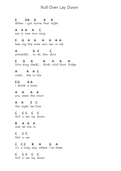 Roll Over Lay Down पियानो पत्र नोट्स द्वारा Status Quo - Arr.Mickbess