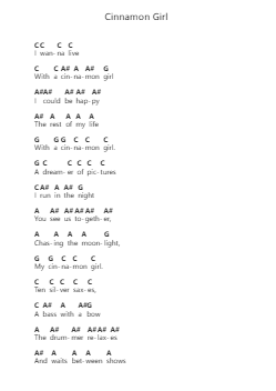 Cinnamon Girl Piano letter noten van Neil Young - Arr.Pearroe