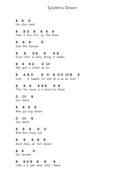 Systems Down 피아노 악보 AC/DC - 편곡 Kerrdutt Anda