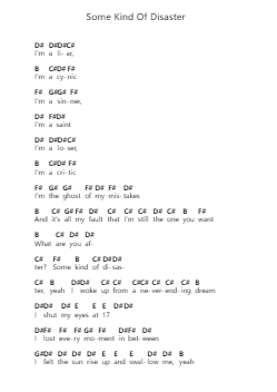 Some Kind Of Disaster 피아노 악보 All Time Low - 편곡 Padmos Gibleign