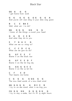 Black Star ピアノの音符 by Radiohead - Arr.Campnah