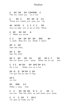 Realize Piano letter notes by AC/DC - Arr.Lespenn