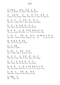 She 鋼琴字母譜由 dodie - 編曲 Dannah Motfitch