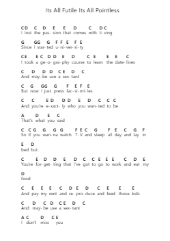 Its All Futile Its All Pointless Piano letter noten van Wilbur Soot - Arr.Brumaud